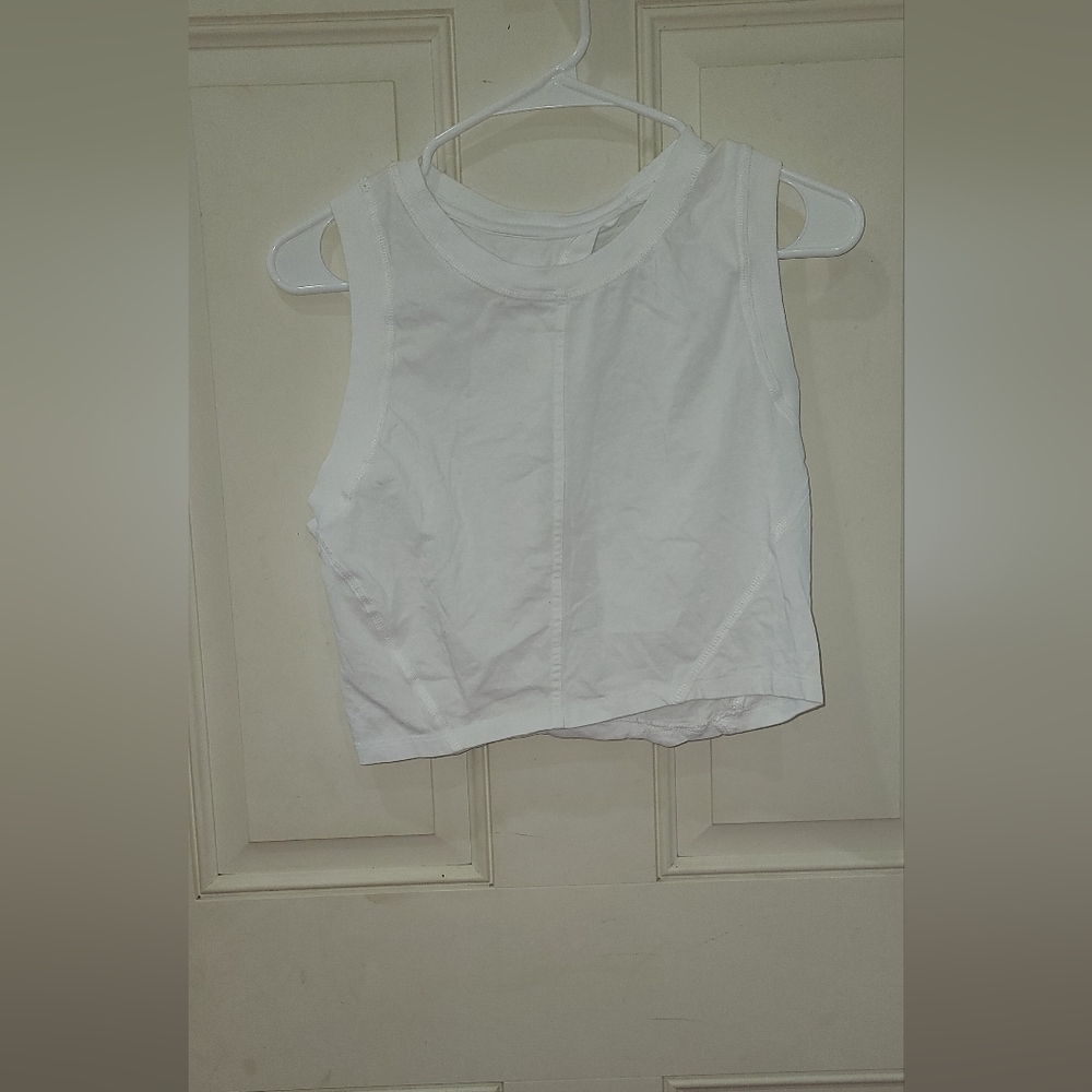 White crop top